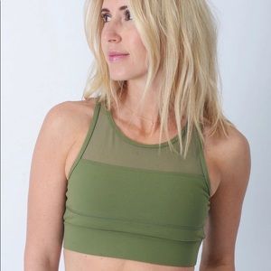 Zyia olive green all star sports bra